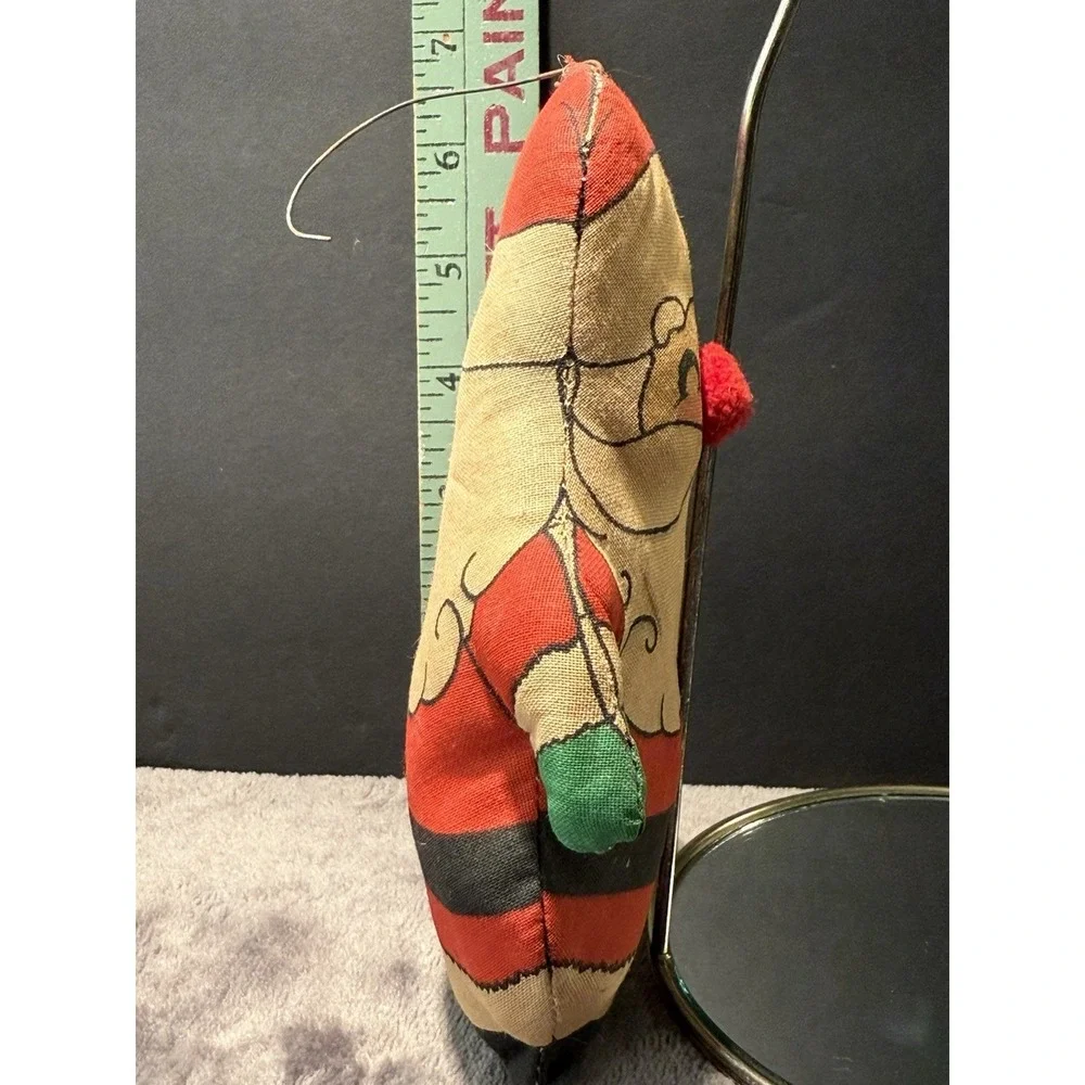 Vintage Stuffed Cloth Santa Clause Doll/Toy/ Christmas‎ Ornament  6 in